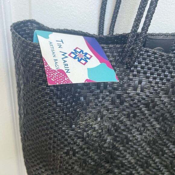 Tin Marin Tote Bag black weaved - Picture 11 of 13